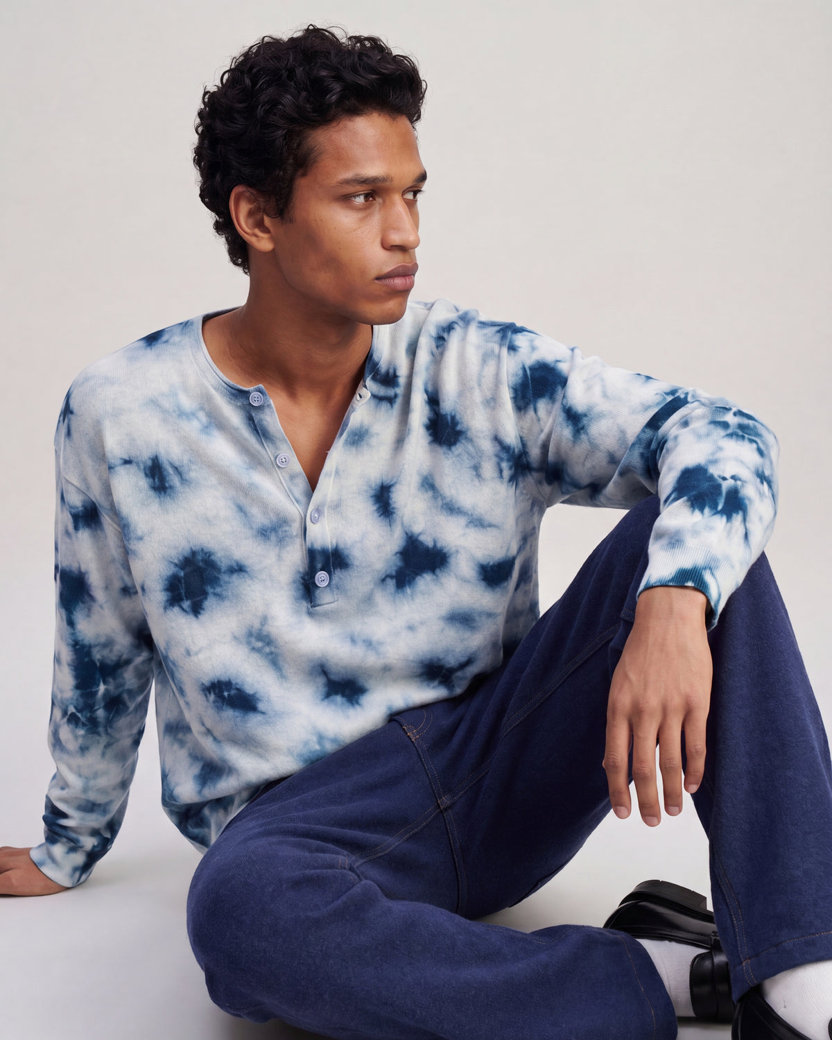 Blue Tie & Dye Shirt
