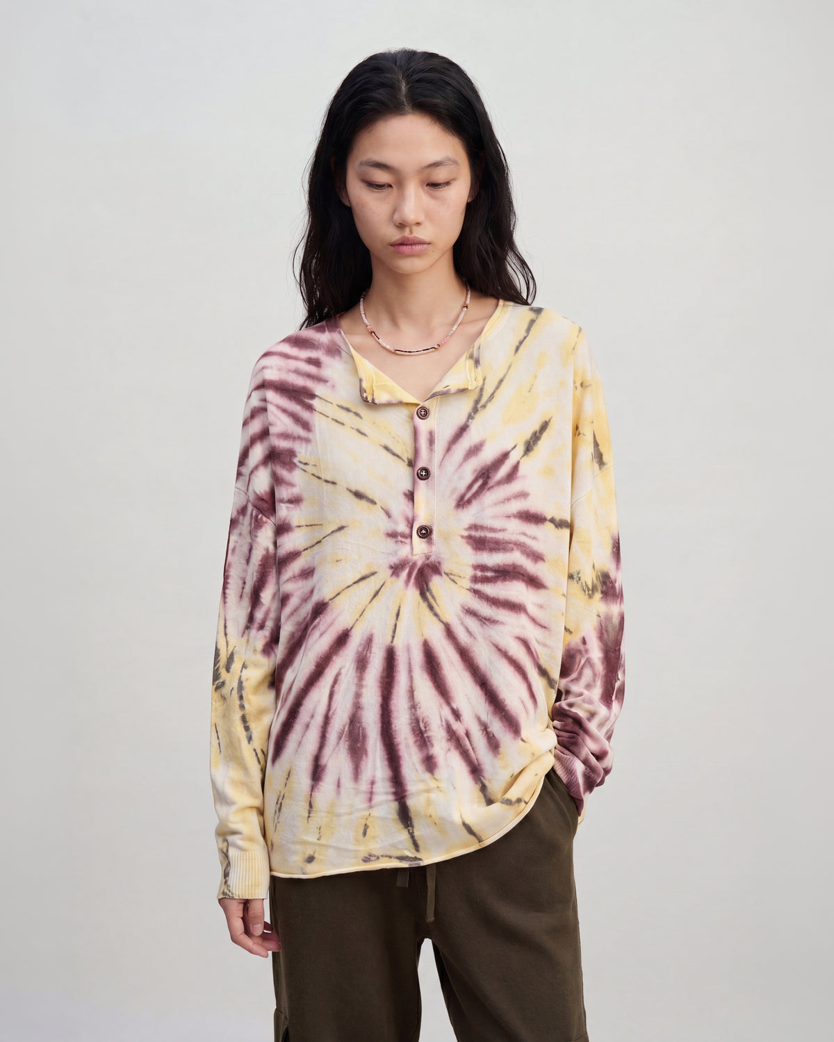 Yellow Tie & Dye Shirt
